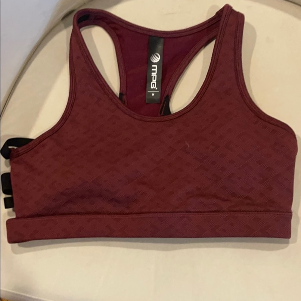 Caged back sports bra